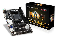 Материнская плата Biostar Socket-FM2+ Hi-Fi A70U3P А68Н 2xDDR3 PCI-Ex16 HDMI/DSub SATA3 2xUSB3 GLAN 