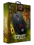 Мышь проводная игровая Crypt M57, проводная, оптическая, 6 кнопок, подсветка 4 цветов