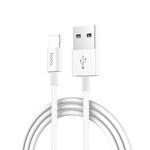 Кабель USB 2.0 hoco X23, AM/Lightning M, белый, 1м