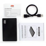 Внешний корпус для HDD 2.5" SATAIII HDD/SSD AgeStar 3UB2P3 USB 3.0  пластик, чёрный. UASP
