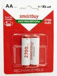 Аккумулятор NiMh Smartbuy AA/2BL 2700 mAh (24/240) (SBBR-2A02BL2700)