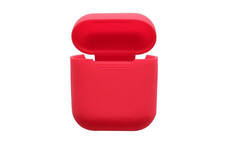 Чехол силиконовый, тонкий для кейса "Apple AirPods" красный