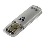 Флеш-карта USB накопитель Smartbuy 64GB V-Cut Silver (SB64GBVC-S)