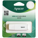 Флеш-карта USB 2.0  Apacer 64GB AH336 white