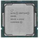 Процессор Intel Pentium Gold G6405 LGA1200, 2 x 4100 МГц, OEM