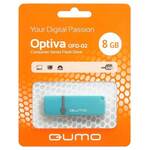 Флеш-карта QUMO 8GB USB 2.0 Optiva 02 Blue, цвет корпуса  синий