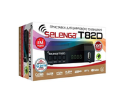 Телевизионная приставка Selenga T82D DVB-T/T2/C черный