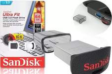 Флеш-карта USB 3.0 накопитель SanDisk CZ43 Ultra Fit 64GB (SDCZ43-064G-GAM46)