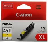 Картридж струйный Canon CLI-451Y XL желтый