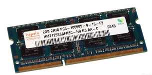 Оперативная память SoDimm 2Gb/DDR3/PC-10600 1333MHz Hynix
