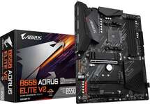 Материнская плата Gigabyte B550 AORUS ELITE V2 Soc-AM4 AMD B550 4xDDR4 ATX AC`97 8ch(7.1) 2.5Gg RAI