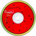 Диск CD-R Smart Buy (700Mb, 52x) "Fresh-Watermelon"