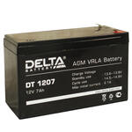 Аккумулятор герметичный свинцово-кислотный Delta DTM 1207 Емкость аккумулятора, Ач7 12B