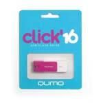 Флеш-карта QUMO 16GB USB 2.0 Click Violet, цвет корпуса  фиолетовый