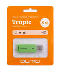 Флеш-карта QUMO 8GB USB Tropic Green, цвет корпуса зеленый