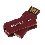 Флеш-карта QUMO 8GB USB 2.0 Twist Rosewood, цвет корпуса розовое дерево