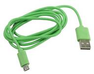 Дата-кабель Smartbuy USB - micro USB,  длина 1,2 м, зеленый (iK-12c green)