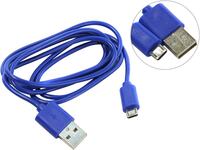 Дата-кабель Smartbuy USB - micro USB, длина 1,2 м, голубой (iK-12c blue)