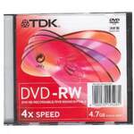 Диск DVD+RW 4.7Gb TDK 4x  Slim